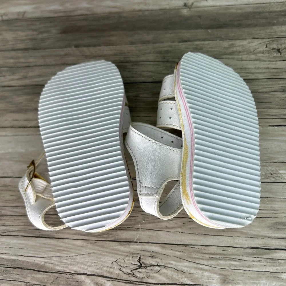 Vintage Sun Bunnies Toddler Sandals‎ Size 5 Mr. Happy